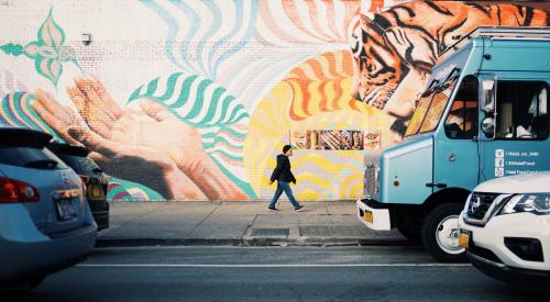 Person walking in New York City