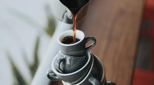 Stacked coffee mugs 