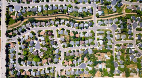 Neighborhood aerial view