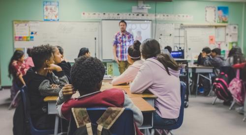 teacher in classroom