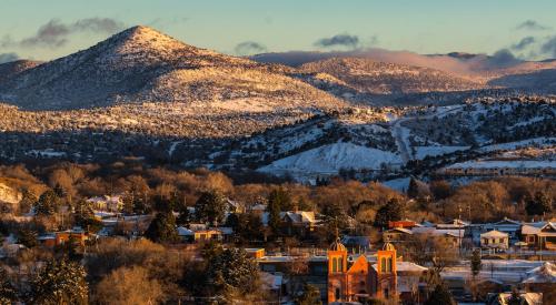 New Mexico mountainous town