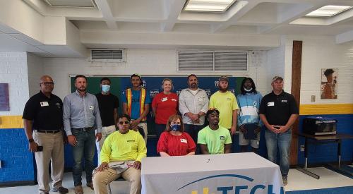 North Technical High School, in St. Louis, signing day for carpentry trades