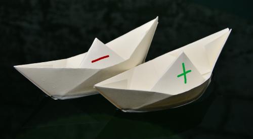 Paper boats