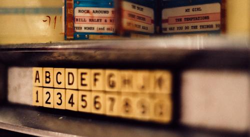 Vintage diner jukebox