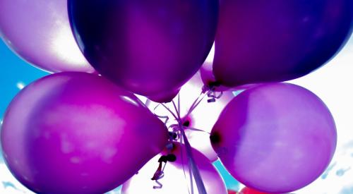 Violet balloons