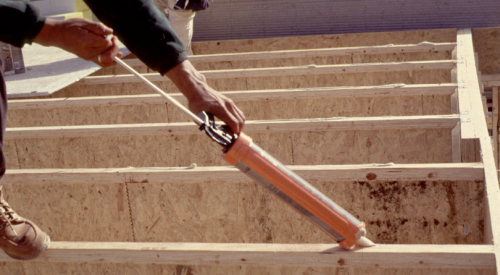 Subfloor joist in wood framing house