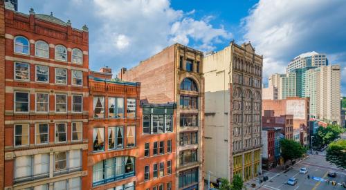 Housing buildings in Pittsburgh