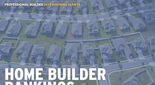 2019 Professional Builder Housing Giants rankings