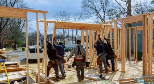 putting up a frame