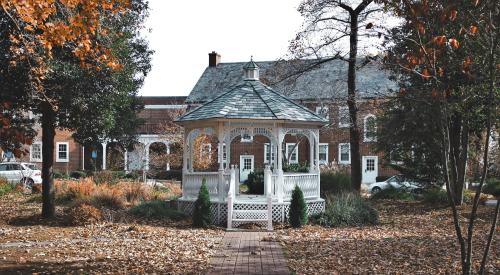 Gazebo in town square