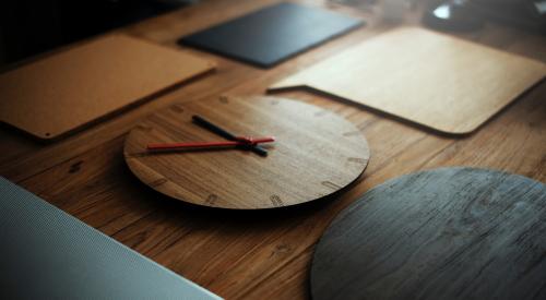 Wooden materials on a table