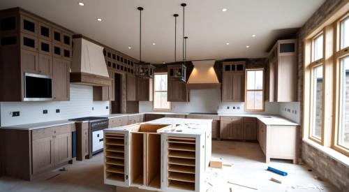 Kitchen renovation in progress