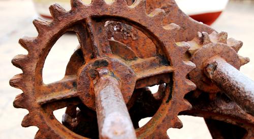 Rusty gears that won't work