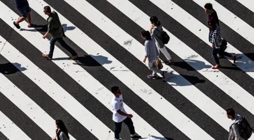 People walking in a street