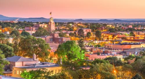 Santa Fe aerial view