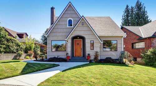 Small A-frame neighborhood home