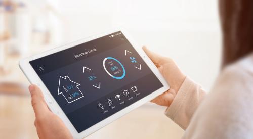 Smart home control on touchpad