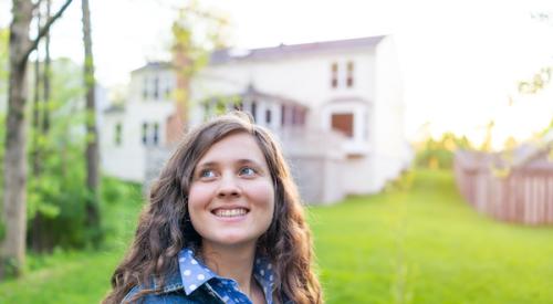 Smiling Woman Homeowner