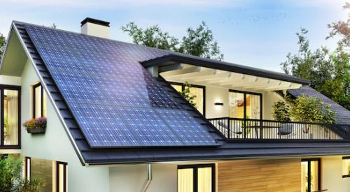 Modern home solar panels