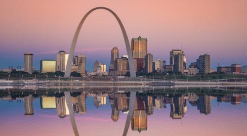 St. Louis Arch at Sunrise