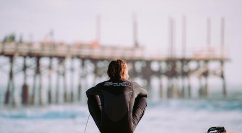 Surfer Sitting