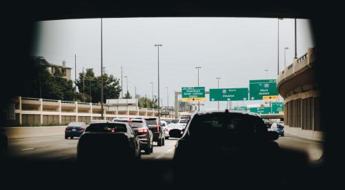 On highway toward Houston