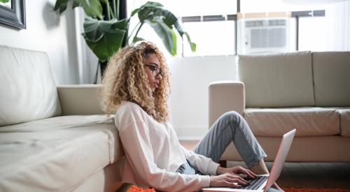 woman with laptop