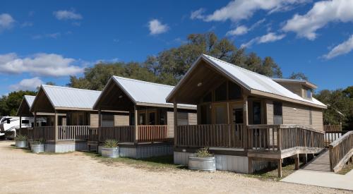 Row of tiny houses