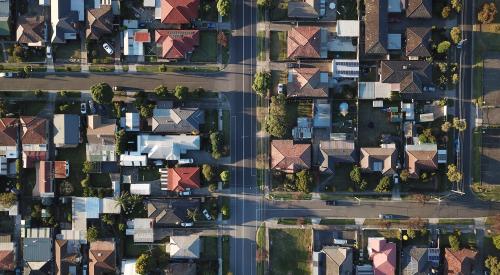 neighborhood aerial view