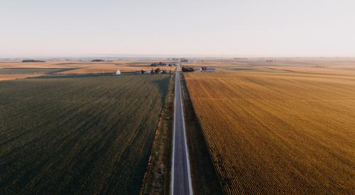 Aerial view of Iowa