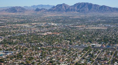 Aerial view of Las Vegas housing market