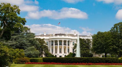 Exterior of White House lawn