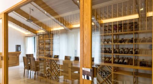 Wine cellar in house